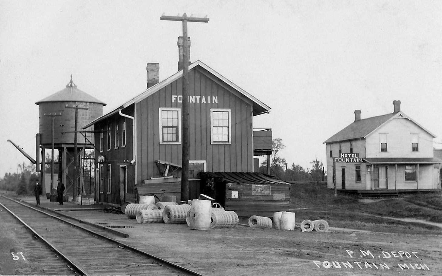 PM Fountain depot and water tower